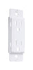 TayMac Masque 5000 Series White 1 gang Plastic Duplex Adapter Plate 1 pk