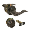 Ultra Security Oil Rubbed Bronze Deadbolt and Entry Door Knob KW1 1-3/4 in.