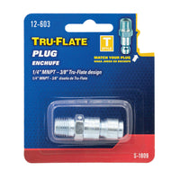 Tru-Flate Steel Air Plug 1/4 in. Male 1 pc