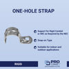 Sigma Electric ProConnex 1/2 in. D Zinc-Plated Steel 1 Hole Strap 50 pk