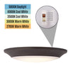 Westinghouse Color Changing Technology 1.25 in. H X 7.5 in. W X 7.5 in. L Frost Black Ceiling Fixtur - Open Box
