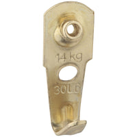 National Hardware Brass-Plated Picture Hanger 30 lb (Pack of 5)