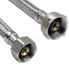 Lasco 1/2 in. FIP X 7/8 in. D Ballcock 16 in. Braided Stainless Steel Toilet Supply Line