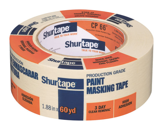 Shurtape 1.88 in. W x 60 yd. L Tan High Strength Painter's Tape 1 pk (Pack of 24)