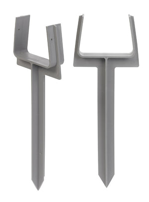 Amerimax Lightweight Plastic Gray K-Gutter Style Downspout Anchor 10-1/2 L x 2 H x 3 W in.