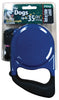 PDQ Blue / Black Cotton/Nylon Dog Retractable Leash Medium