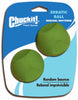 Chuckit! Green Rubber Erratic Bounce Bounce Ball Medium 2 pk