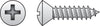 Hillman No. 12 X 3 in. L Phillips Oval Head Sheet Metal Screws 50 pk