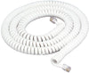 Monster Just Hook It Up 25 ft. L White Telephone Handset Coil Cord