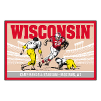 University of Wisconsin Ticket Stub Rug - 19in. X 30in.