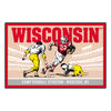 University of Wisconsin Ticket Stub Rug - 19in. X 30in.