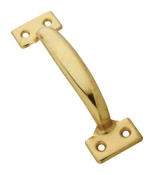 National Hardware 6-1/2 in. L Brass Gold Steel Utility Pull