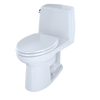 TOTO® Eco UltraMax® One-Piece Elongated 1.28 GPF ADA Compliant Toilet with CEFIONTECT, Cotton White - MS854114ELG#01