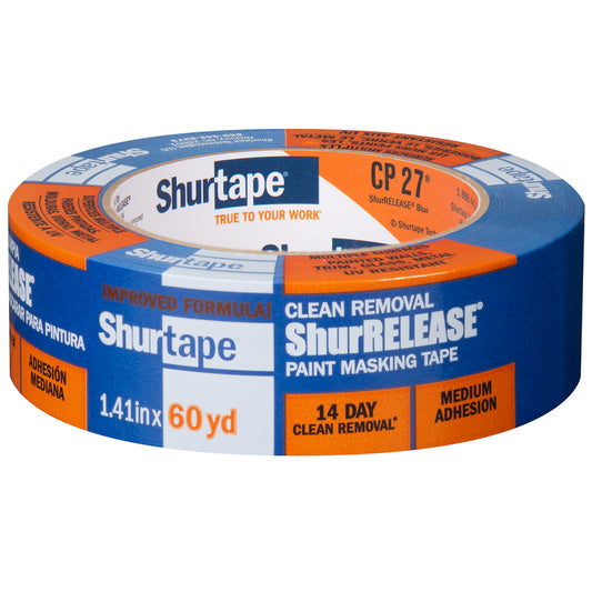 Shurtech Brands 241084 1-1/2" X 60 Yd. Blue ShurTape® Painters Tape (Pack of 24)