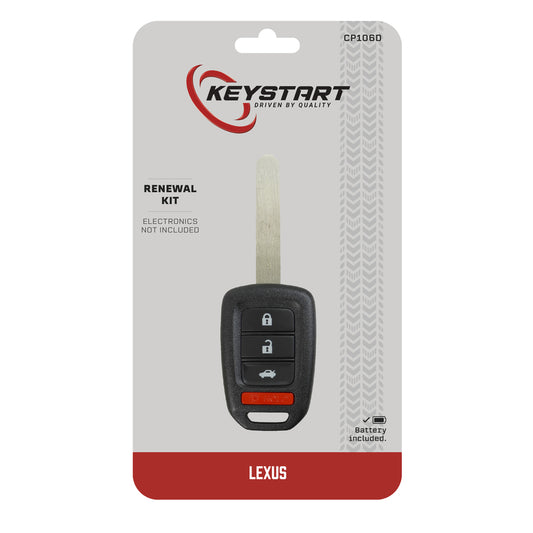 KeyStart Renewal KitAdvanced Remote Automotive Replacement Key CP106 Double For Honda