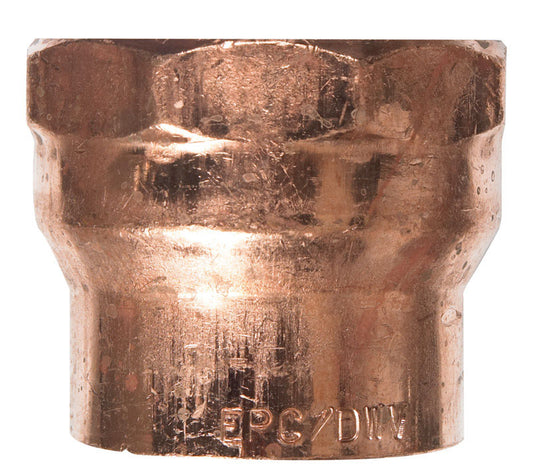 Nibco 1-1/2 in. Copper X 1-1/2 in. D FPT Copper DWV Pipe Adapter 1 pk