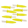 Norpro Yellow/Silver Plastic/Stainless Steel Corn Holders