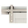 National Hardware 72 in. L Satin Nickel Silver Steel Barn Door Hanger Kit 1 pc