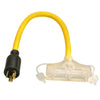 Southwire Outdoor 2 ft. L Black Adapter Cord 12/3 STW