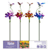 Alpine Assorted Metal/Plastic 42 in. H Flower and Insect Outdoor Garden Stake (Pack of 12)