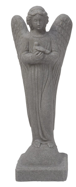 Estatua del ángel de la mañana: apariencia de granito natural, 29" de altura