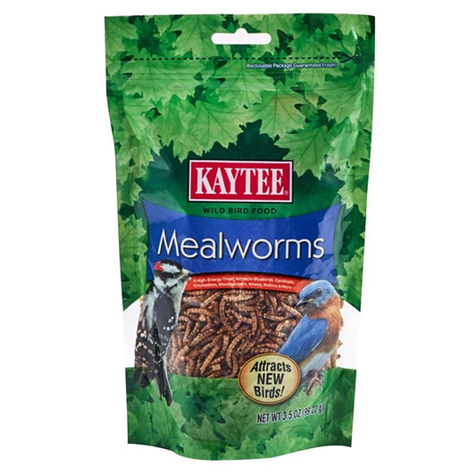 Kaytee Robin Wild Bird Food Dried Mealworm 3.5 oz. (Pack of 6)