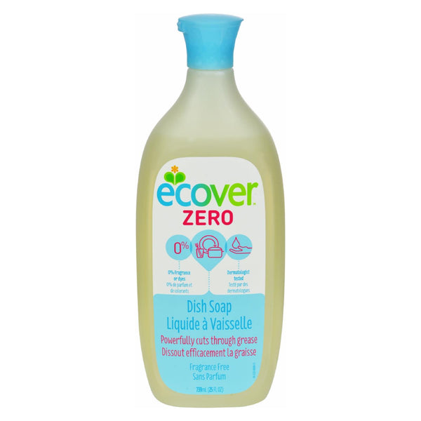 Ecover Dish Soap - Liquid - Zero - Fragrance Free - 25 fl oz - 1 Case (Pack of 6)