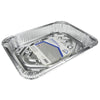 Home Plus Durable Foil 11-7/8 in. W x 16-5/8 in. L Roasting Rack and Pan Silver 1 pk (Pack of 12)