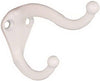 National Hardware 2.75 in. L White Zinc Die-Cast Coat/Hat Hook 1 pk