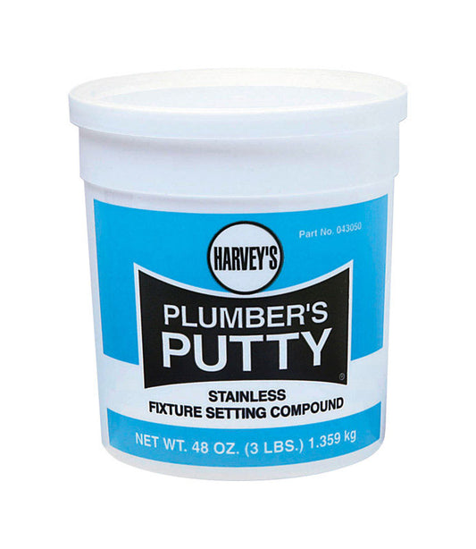 B & K Blue Silicone Stainless Fixture Setting Compound Plumbers Putty 48 oz.