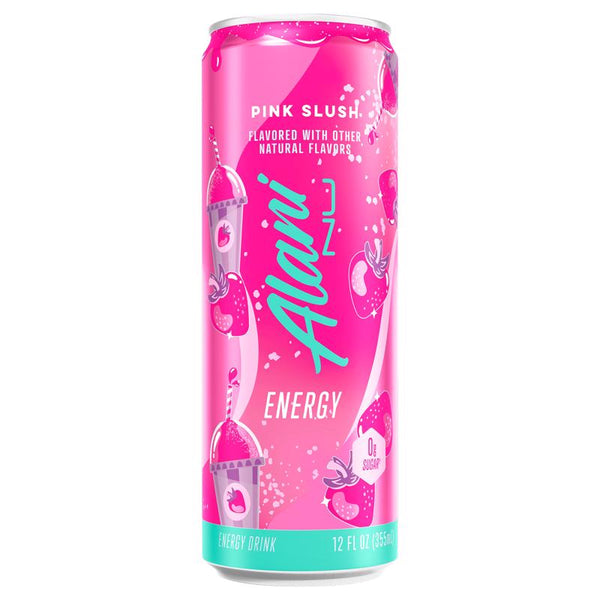 Bebida energética Alani Nu sin azúcar, granizado rosa, 355 ml (paquete de 24)