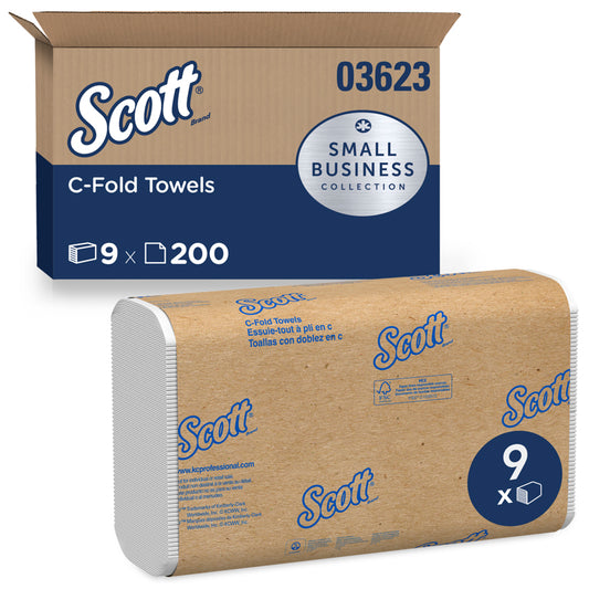 Scott C-Fold Towels 200 sheet 1 ply 9 pk (Pack of 9)