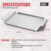 Weber Deluxe Large Grilling Pan Stainless Steel  For Vegetables & Small Foods Durable BBQ Accessory