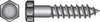Hillman 3/8 in. X 3 in. L Hex Zinc-Plated Steel Lag Screw 50 pk