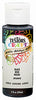Testors Metallic Black Water-Based Craft Paint Interior 2 oz