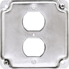 Raco Square Steel 2 gang 4 in. H X 4 in. W Box Cover