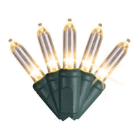 Celebrations Platinum LED T5 Warm White Twinkle Shimmering Sparkle - Mini 50 ct String Christmas Lights