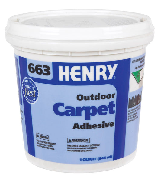 Henry 663 Outdoor Carpet High Strength Paste Adhesive 1 qt