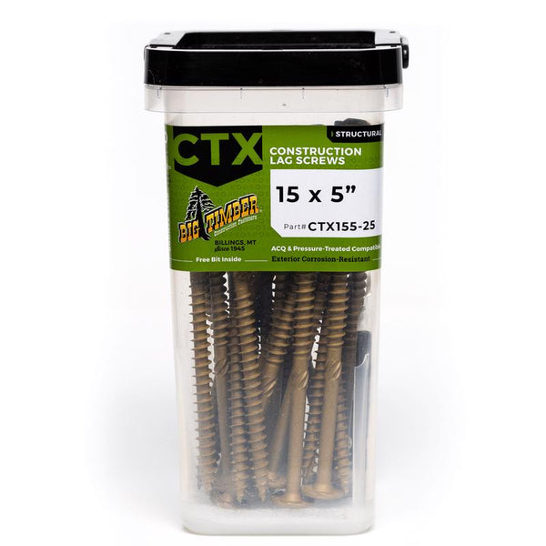 CONSTRUCTION SCREWS 5"L