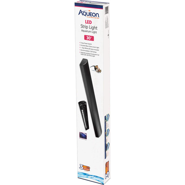 Aqueon LED Strip Light Fixture Black 30 in