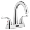 Homewerks Chrome Motion Sensing Modern Centerset Bathroom Sink Faucet 4 in.