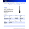 Feit Electric Black Metal 60W E26 Dimmable Plug-in Pendant Light 55 H x 2.75 W x 6.5 D in.