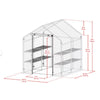 Miracle-Gro Clear 76 in. H X 56 in. W Greenhouse