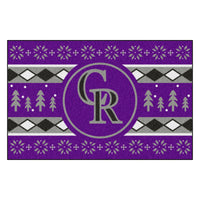 MLB - Colorado Rockies Holiday Sweater Rug - 19in. x 30in.