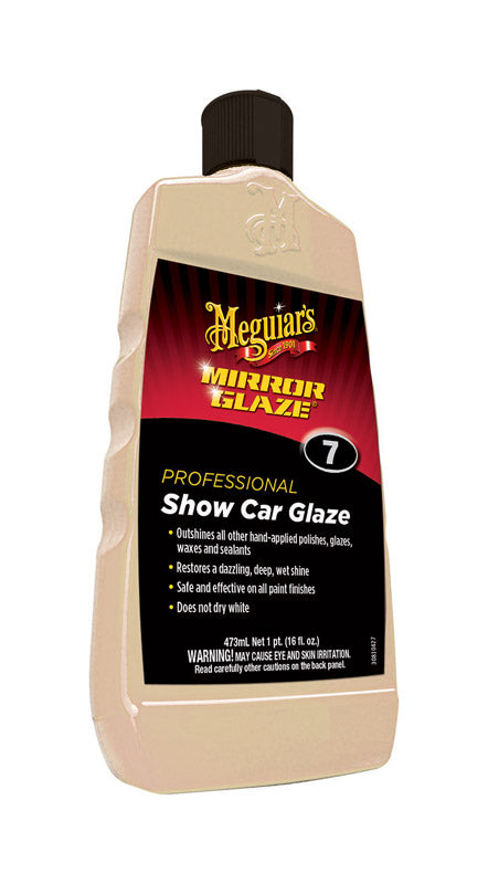 Meguiar's Mirror Glaze 7 Automobile Polish Liquid 16 oz. for All Paint Finishes