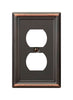 Amerelle Chelsea Aged Bronze 1 gang Stamped Steel Duplex Wall Plate 1 pk - Deal of The Week