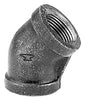 Anvil 1/8 in. FPT X 1/8 in. D FPT Black Malleable Iron 45 Degree Elbow