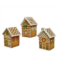 Decoris Multicolored Gingerbread Christmas Village 5 in. (Pack of 12)