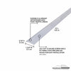 M-D BUILDING PRODUCTS 0.3 in. H X 1.38 in. W X 72 in. L Prefinished Silver Aluminum Carpet Trim