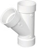 Charlotte Pipe Schedule 40 3 in. Hub X 3 in. D Hub PVC Wye 1 pk
